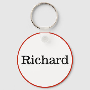 Custom Name Change Text & Colours ID Tag Keychain