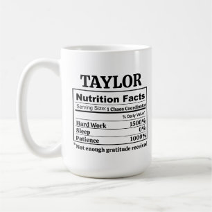 Custom Name Chaos Coordinator Funny Coffee Lover Mug