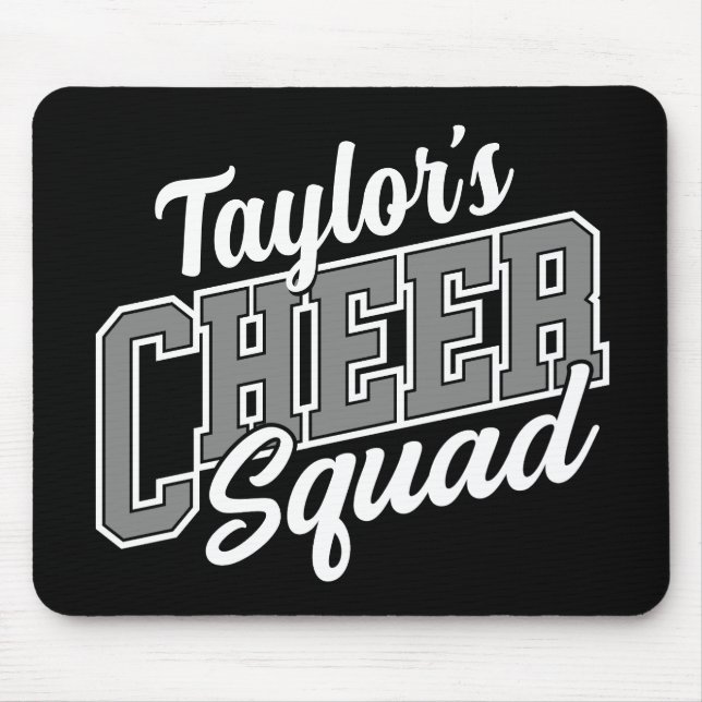 Custom NAME Cheerleader School Varsity Cheer Squad Mouse Pad (Front)