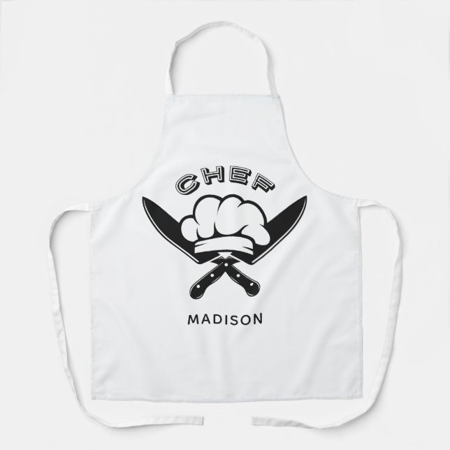 Custom name Chef Logo Apron (Front)