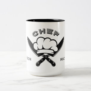 Custom name Chef Logo mugs