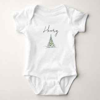 Custom Name Christmas Baby Romper First Xmas Henry