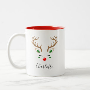 Custom Name Christmas Mug For Her