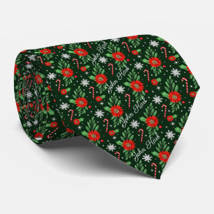 Custom Name Christmas Tie
