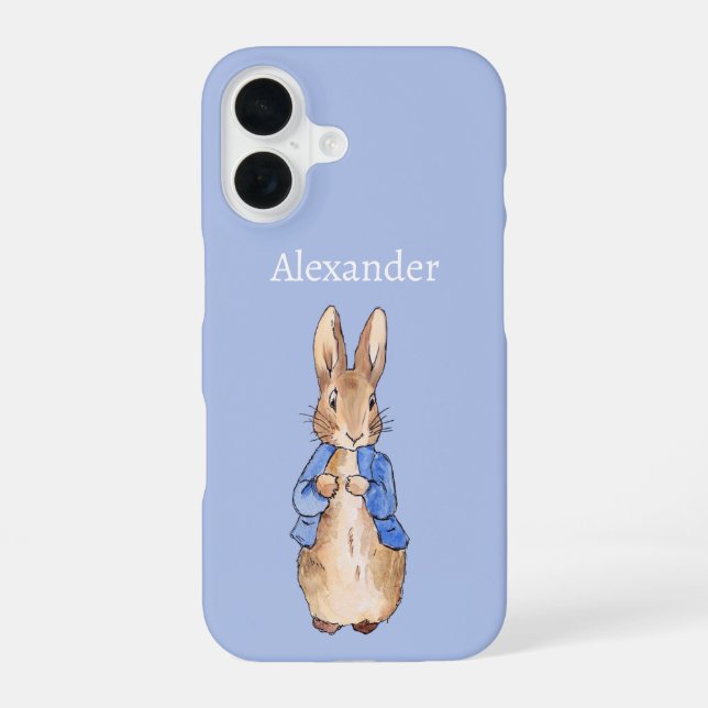 Custom Name classic bunny rabbit  iPhone 16 Case (Back)