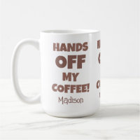 Custom name coffee warning