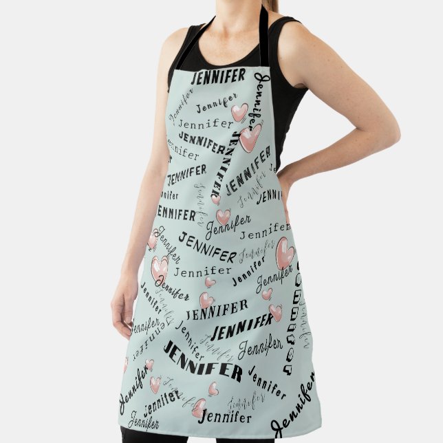 Custom Name Collage Apron (Insitu)