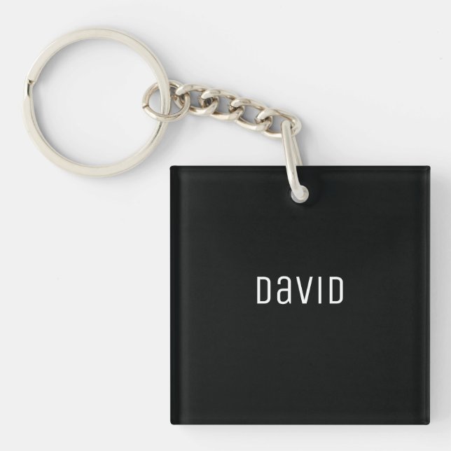 Custom Name Collage Sports Font Personalized Keychain (Front)