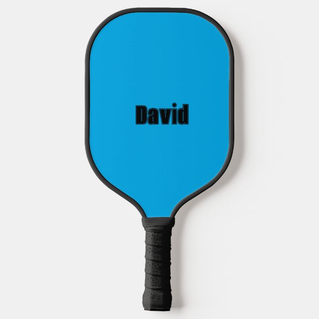 Custom Name Collage Sports Font Personalized Pickleball Paddle (Back)