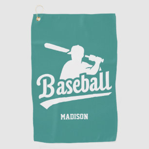 Custom Name & Color Baseball Golf Towel