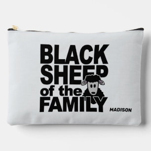 Custom name & color "Black Sheep" Accessory Pouch