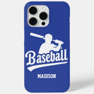 Custom Name & Colour Baseball iPhone 15 Pro Max Case