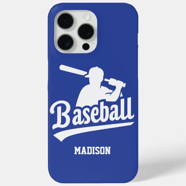 Custom Name & Colour Baseball Case-Mate iPhone Case (Back)