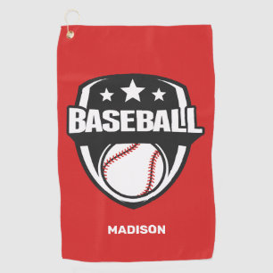 Custom Name & Colour Baseball Golf Towel