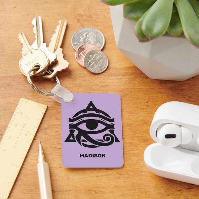 Custom Name & Colour Eye of Horus Keychain (Desk)