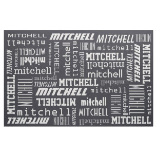 Custom Name & Colour fabric