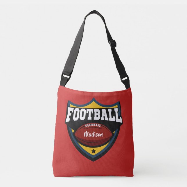 Custom name & colour Football Logo bags (Front)