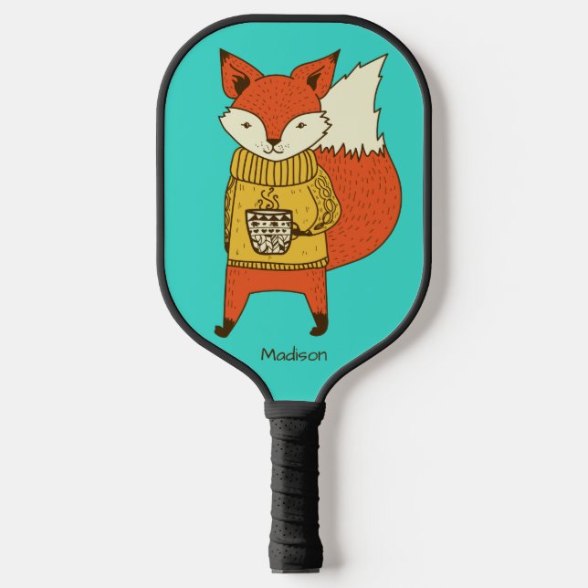 Custom name & colour Fox Pickleball Paddle (Front)