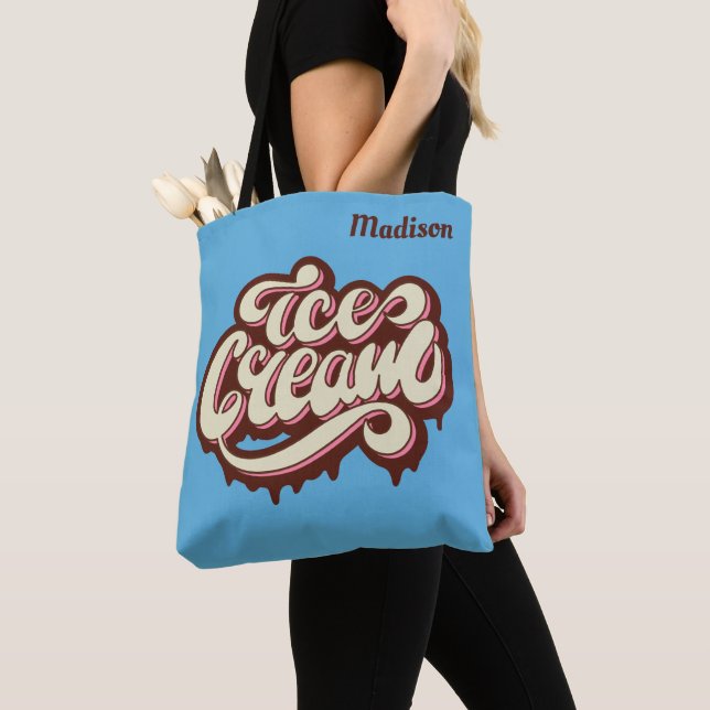 Custom name & colour Ice Cream bags (Close Up)