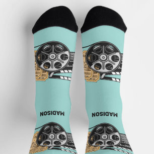 Custom Name & Colour Movie Socks