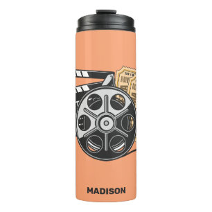 Custom Name & Colour Movie Thermal Tumbler