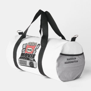 Custom Name & Colour Movie Time Duffle Bag