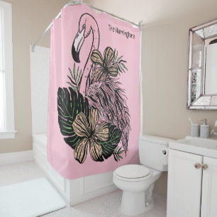 Custom Name & Colour Pink Flamingo