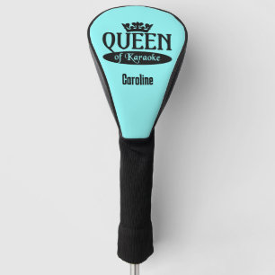 Custom Name & Colour Queen of Karaoke Golf Head Cover