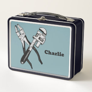 Custom name & colour TOOLS Metal Lunch Box