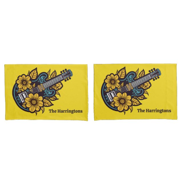 Custom Name & Colour Ukulele Pillowcase (Front-Set)
