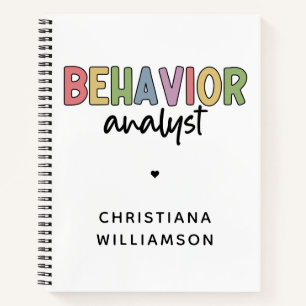 Custom Name Colourful Behaviour Analyst Notebook