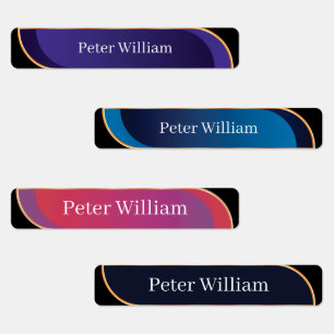 Custom Name Colourful Elegant High School  