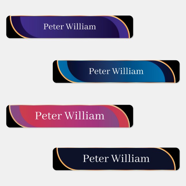 Custom Name Colourful Elegant High School   (Group)