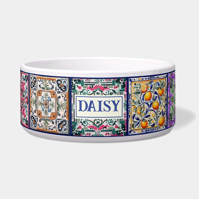 Custom Name Colourful Multicolor Mediterranean Til (Front)