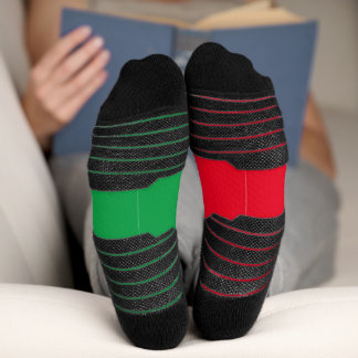 Custom Name Colours Christmas Socks, Personalized Socks