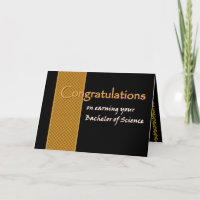 CUSTOM NAME Congratulations - Bachelor of Science