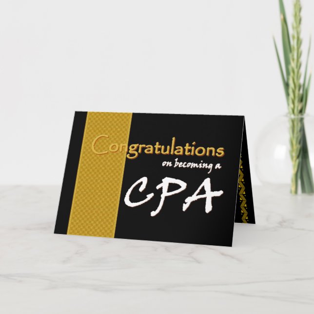 CUSTOM NAME Congratulations - CPA Card (Front)