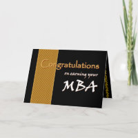 CUSTOM NAME Congratulations - MBA