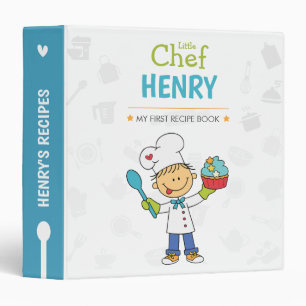 Custom Name Cooking Binder for Kids