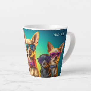 Custom Name Cool Dogs Latte Mug