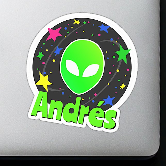 Custom Name Cool Funny Alien Space Galaxy Stars  (Creator Uploaded)