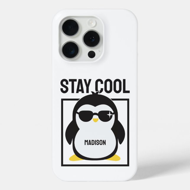 Custom name cool penguin Case-Mate iPhone case (Back)