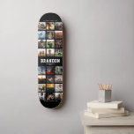 Custom Name Cool Trendy Instagram Photo Collage Skateboard<br><div class="desc">Modern Instagram Photo Collage design for skateboards: Personalize with your favourite photos as well as message with custom names and make this the coolest Birthday gift ever!</div>