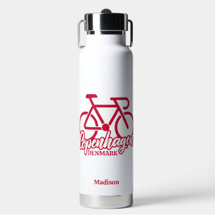 Custom Name Copenhagen Denmark Water Bottle