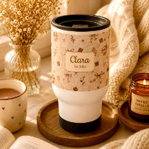 Custom Name Cozy Cocoa Hot Chocolate Pattern Gift