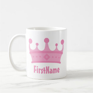 Custom Name Crown Coffee Mug