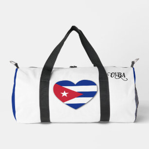 Custom Name Cuba Love Duffle Bag