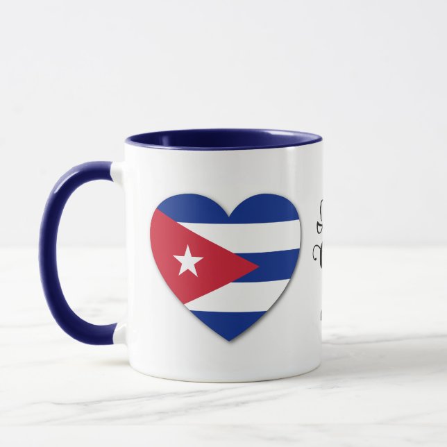 Custom name Cuba Love mugs (Left)