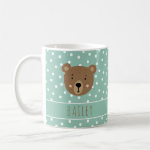 Custom name Cute baby bear modern  Coffee Mug