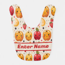 Custom Name Cute Cartoon Fruits